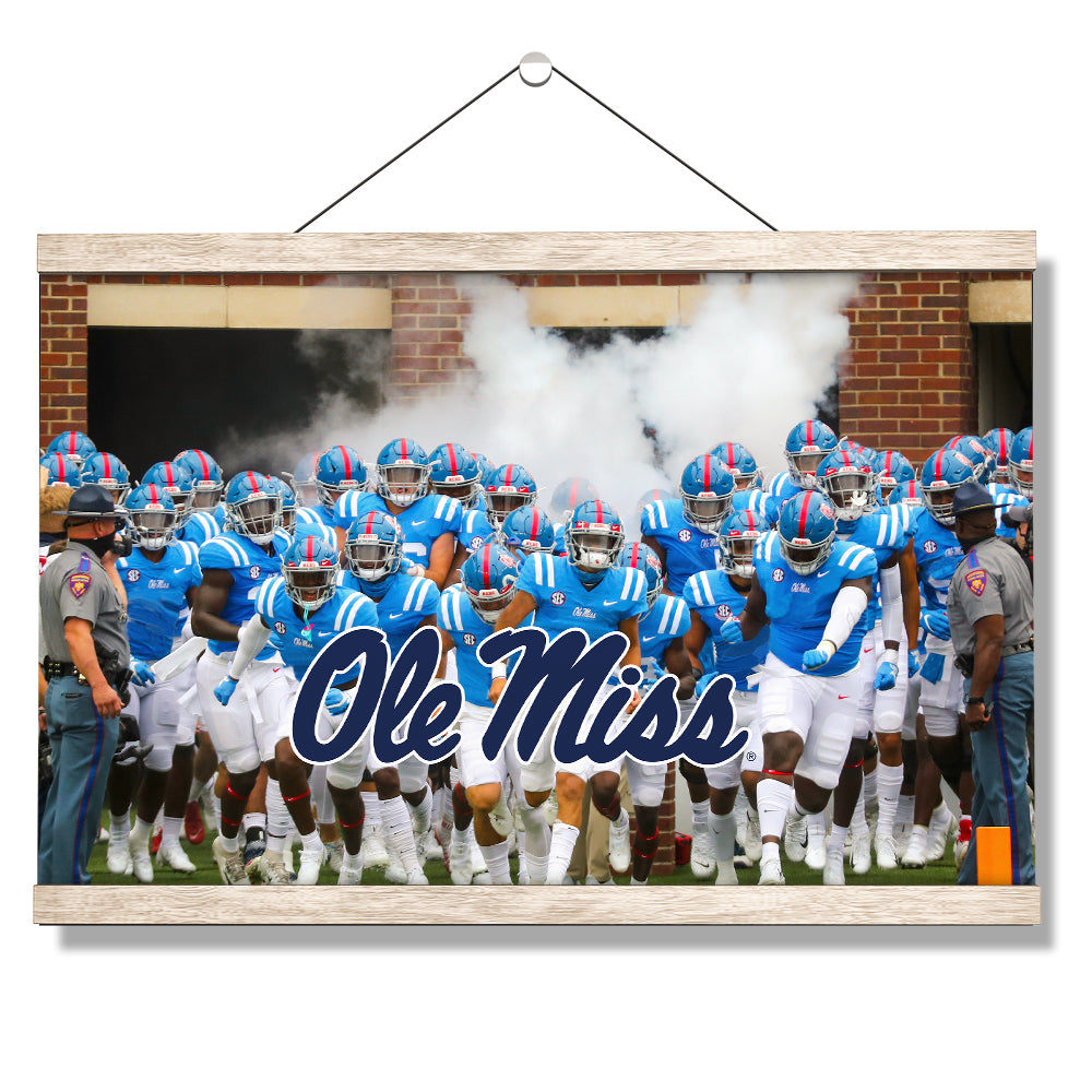 Ole Miss Rebels - Powder Blue 1 - College Wall Art #Canvas