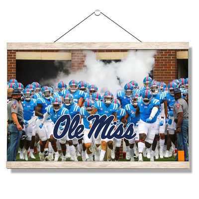 Ole Miss Rebels - Powder Blue 1 - College Wall Art #Hanging Canvas