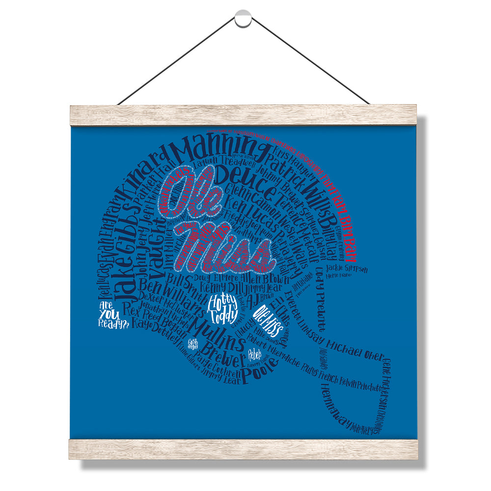 Ole Miss Rebels - Ole Miss Greats - College Wall Art #Canvas