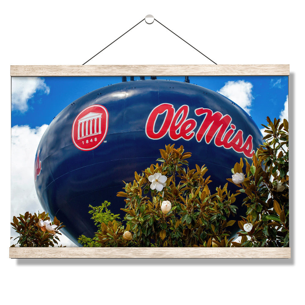 Ole Miss Rebels - Water Tower Magnolia - College Wall Art #Canvas