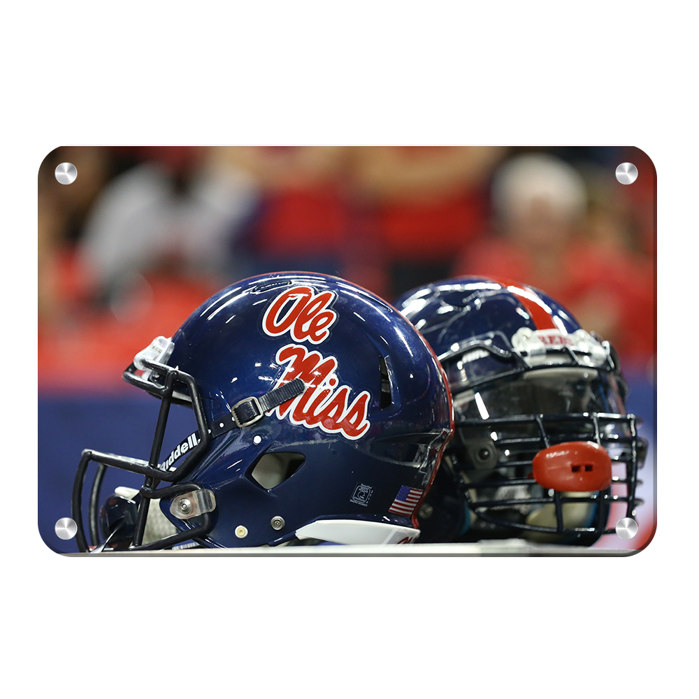 Ole Miss Rebels - Ole Miss Helmet - College Wall Art #Canvas