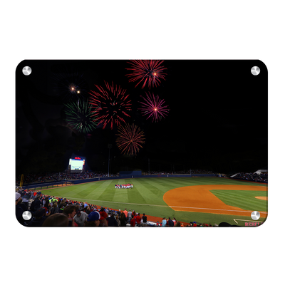 Ole Miss Rebels - Fireworks Over Swayze Field - College Wall Art #Metal