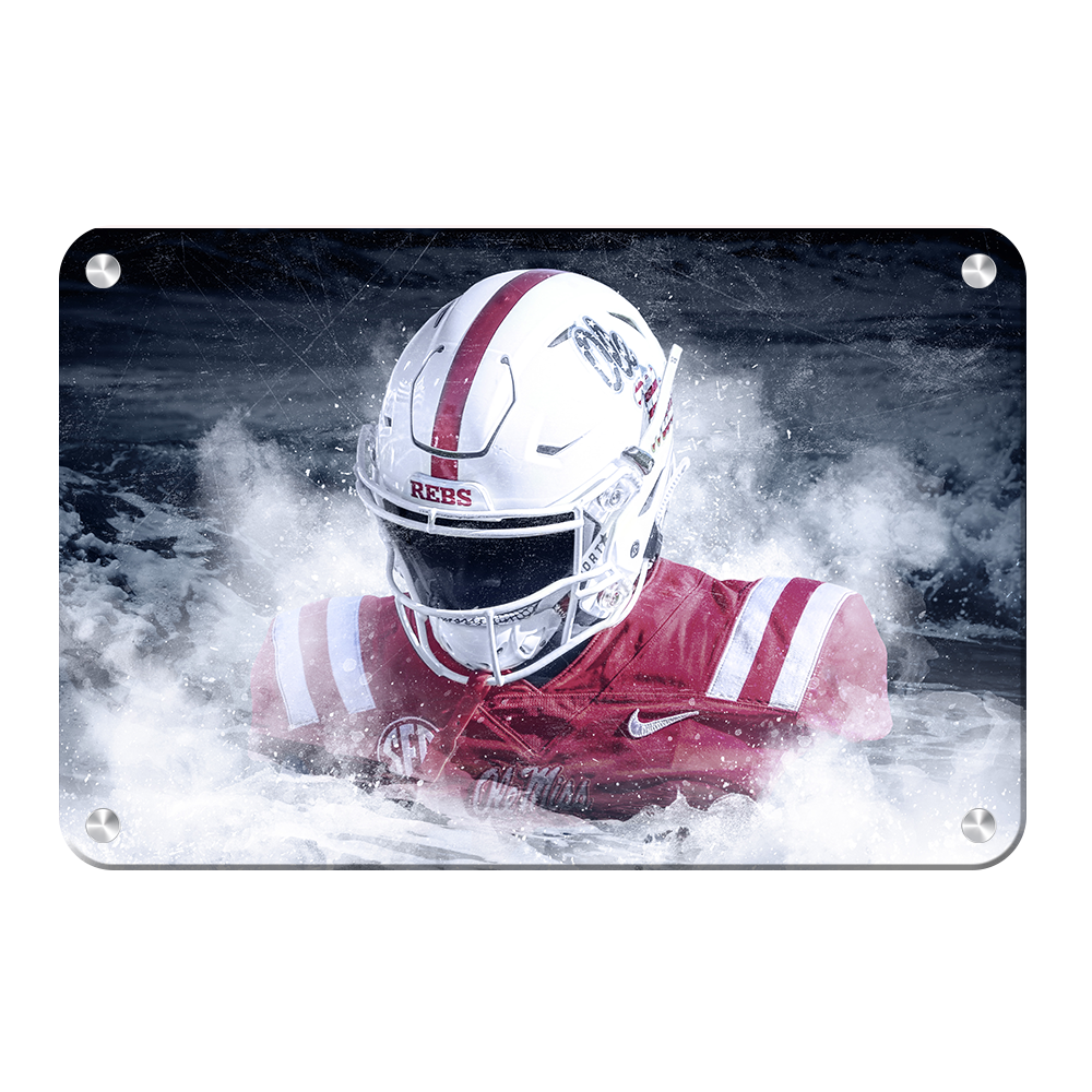 Ole Miss Rebels - Blood In The Water - College Wall Art #Canvas