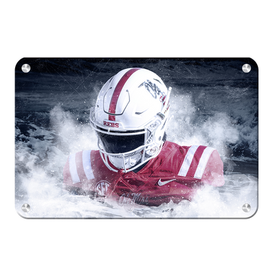 Ole Miss Rebels - Blood In The Water - College Wall Art #Metal