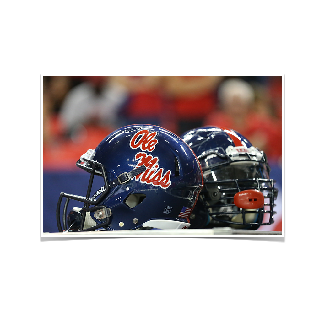 Ole Miss Rebels - Ole Miss Helmet - College Wall Art #Canvas