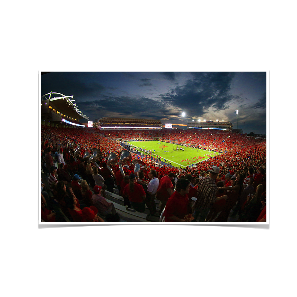 Ole Miss Rebels - Sunset Over Vaught-Hemingway - College Wall Art #Canvas