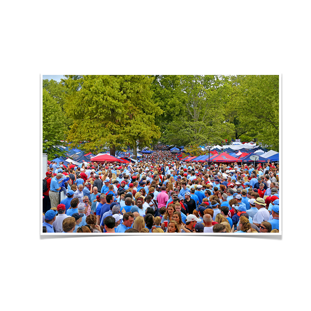 Ole Miss Rebels - Swarm the Grove - College Wall Art #Canvas