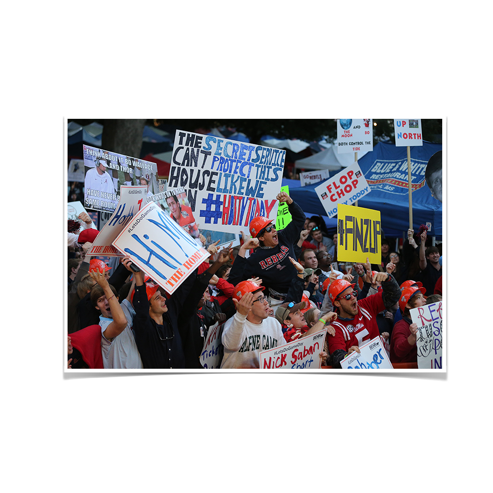 Ole Miss Rebels - Game Day Grove - College Wall Art #Canvas