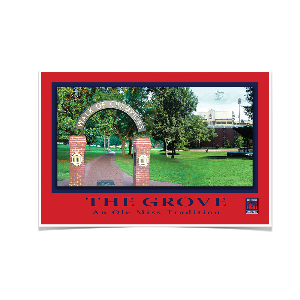 Ole Miss Rebels - The Grove an Ole Miss Tradition - College Wall Art #Canvas