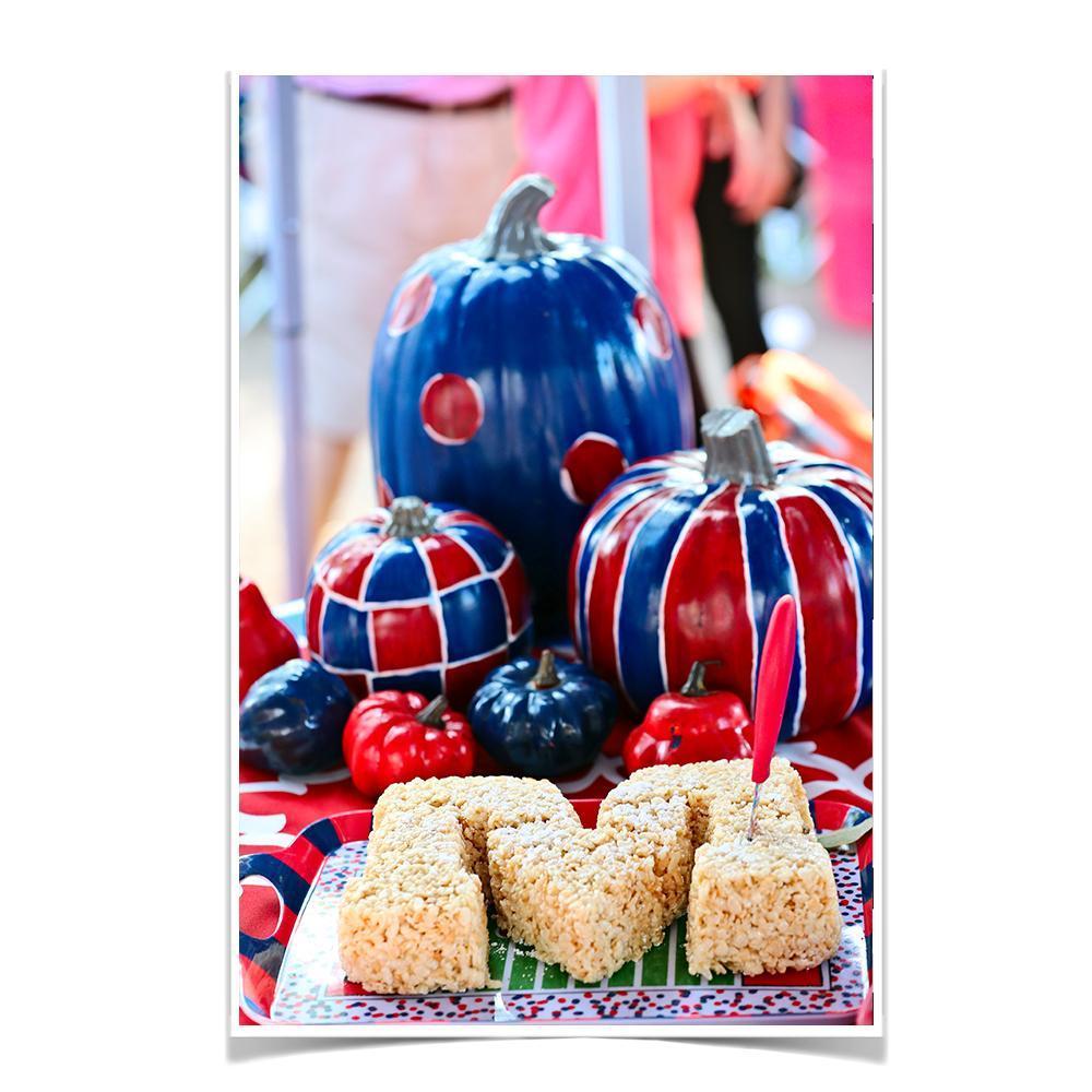 Ole Miss Rebels - Mississippi Pumpkin - College Wall Art #Canvas