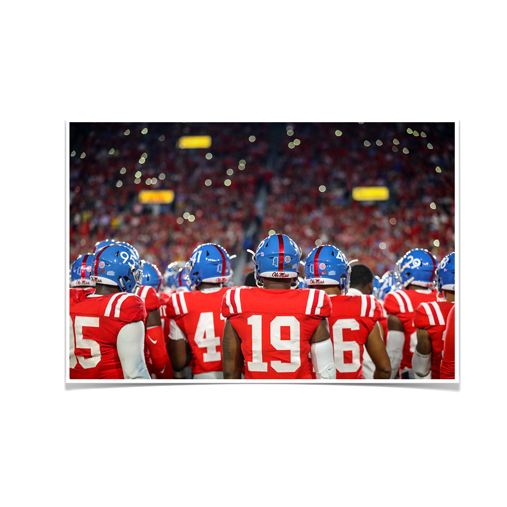 Ole Miss Rebels - Retro Team - College Wall Art #Canvas