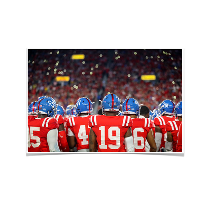 Ole Miss Rebels - Retro Team - College Wall Art #Poster