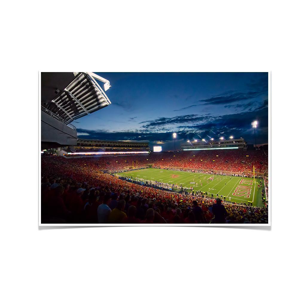Ole Miss Rebels - Saturday Nights Under the Lights - College Wall Art #Canvas