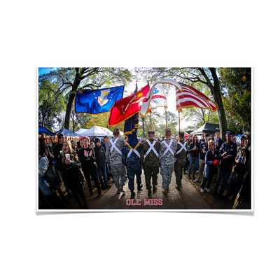 Ole Miss Rebels - Military Walk of Champions - College Wall Art #Poster