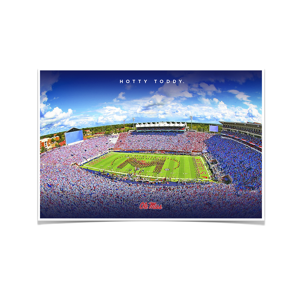 Ole Miss Rebels - Hotty Toddy - College Wall Art #Canvas