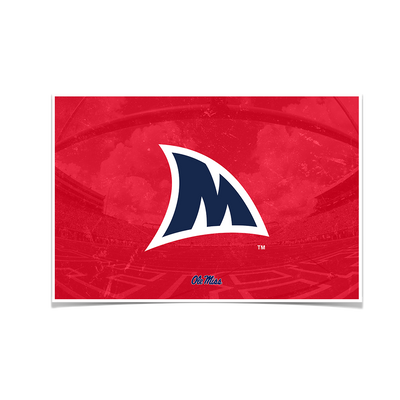 Ole Miss Rebels - Fins Up M - College Wall Art #Poster