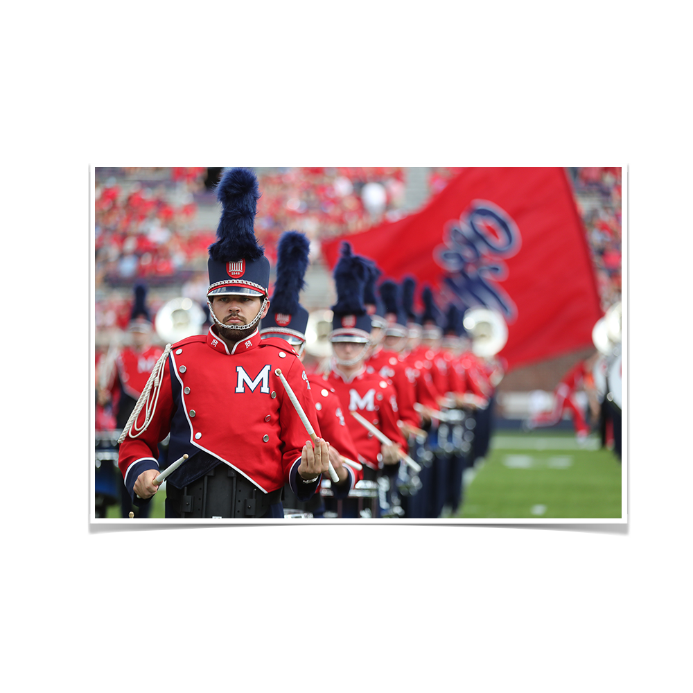 Ole Miss Rebels - Marching In - College Wall Art #Canvas