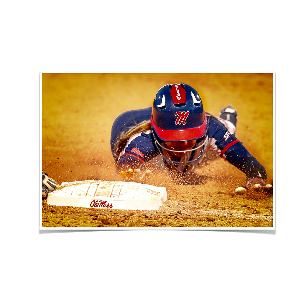 Ole Miss Rebels - Softball Safe - College Wall Art #Canvas