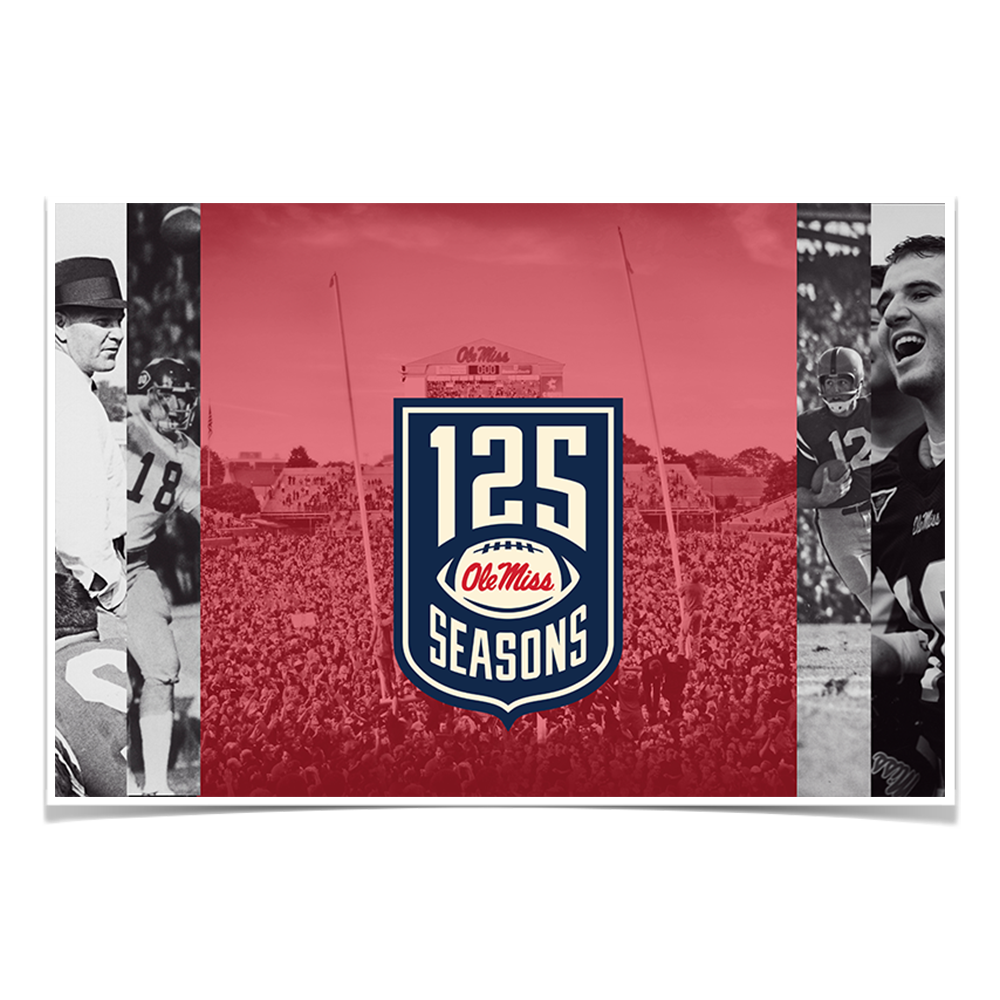 Ole Miss Rebels - 125 Ole Miss - College Wall Art #Canvas