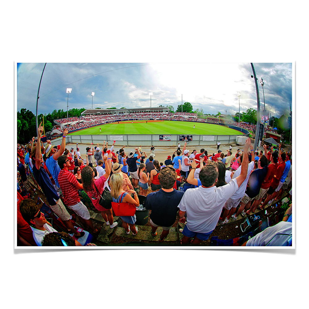 Ole Miss Rebels - Fisheye View of Swayze - College Wall Art #Canvas