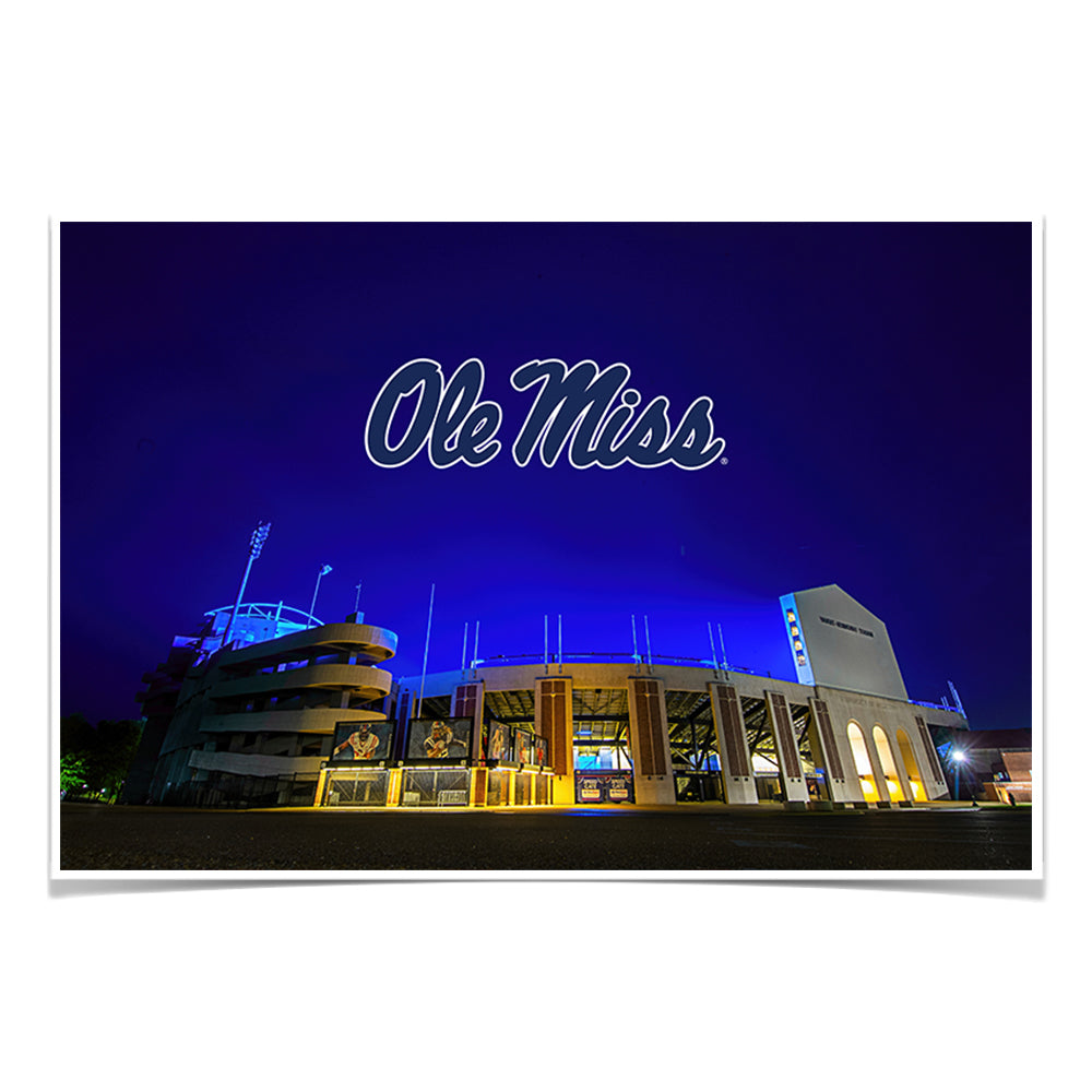 Ole Miss Rebels - Vaught Hemingway Stadium 2020 - College Wall Art #Canvas