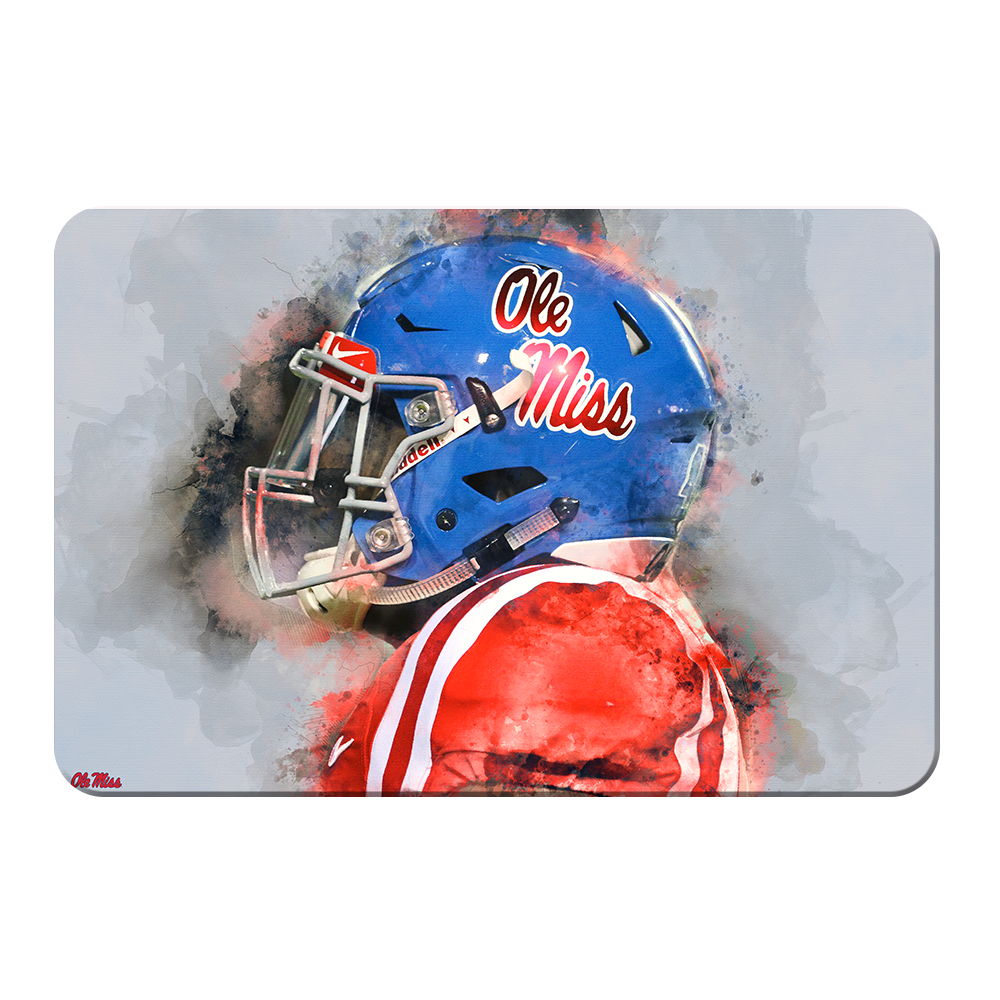 Ole Miss Rebels - Ole Miss Watercolor - College Wall Art #Canvas