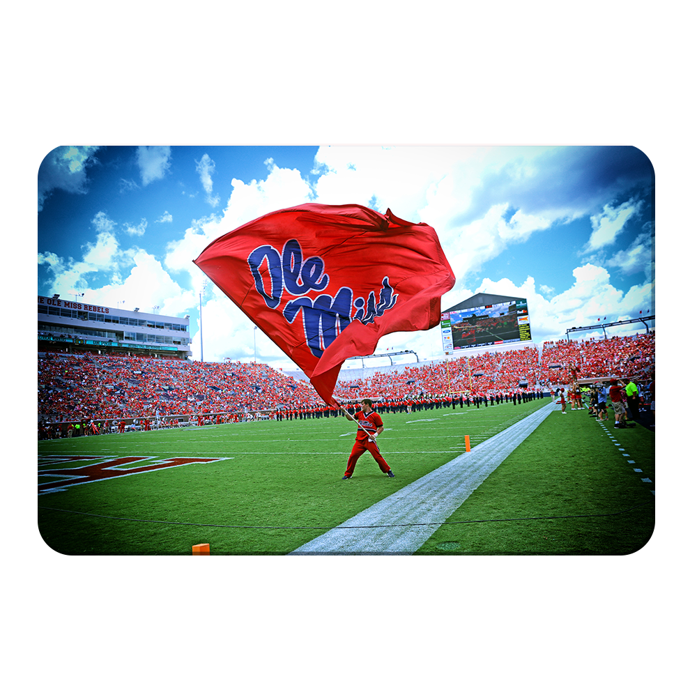 Ole Miss Rebels - Ole Miss Flag - College Wall Art #Canvas
