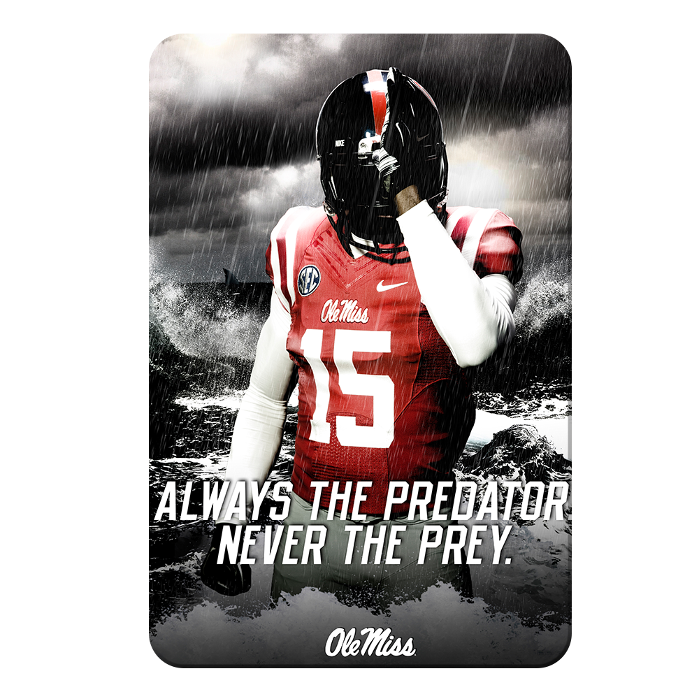Ole Miss Rebels - The Predator - College Wall Art #Canvas