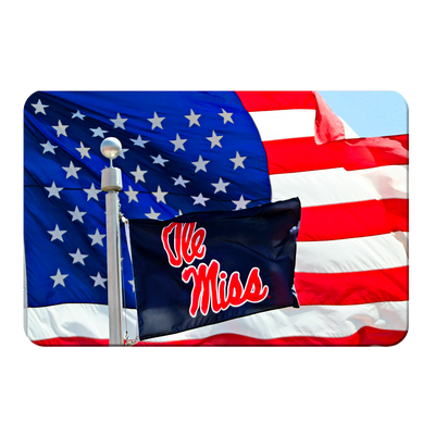 Ole Miss Rebels - Born in America - College Wall Art #PVC