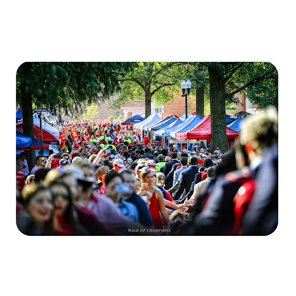 Ole Miss Rebels - Walk of Champions Thru the Grove - College Wall Art #Canvas