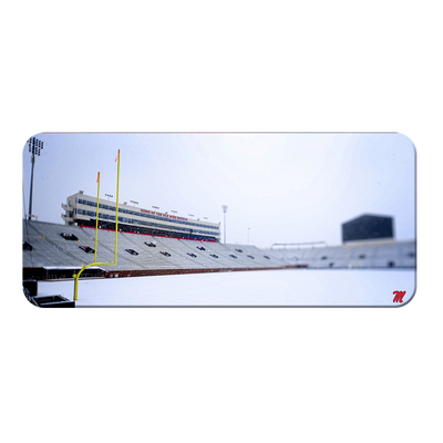 Ole Miss Rebels - Snow Day Vaught Hemingway Pano - College Wall Art #pvc