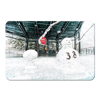 Ole Miss Rebels - Snow Day Snow Man - College Wall Art #PVC
