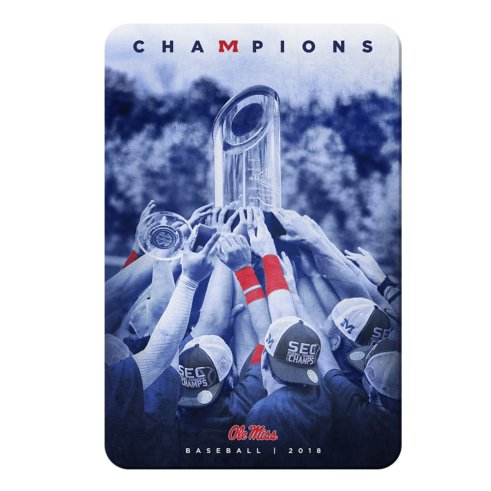 Ole Miss Rebels - SEC Baseball Champs - College Wall Art #Canvas