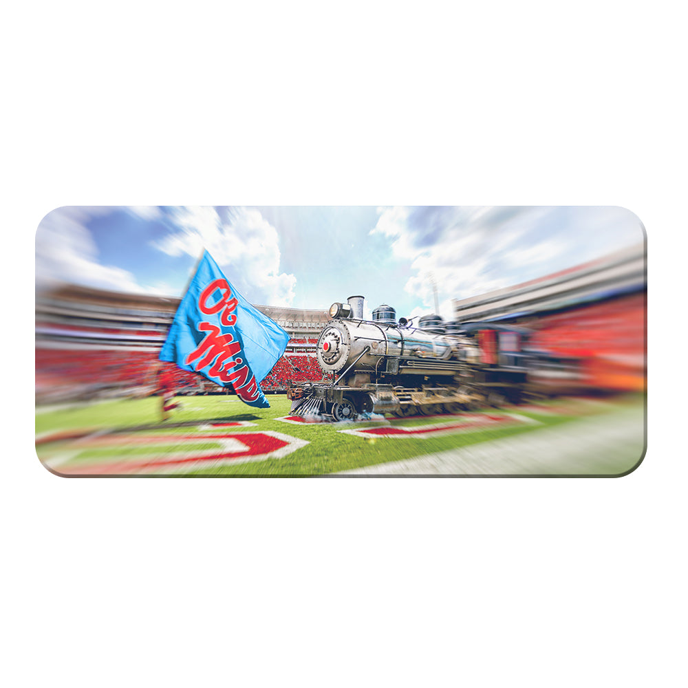 Ole Miss Rebel - Stadium Train Panoramic - College Wall Art #Canvas