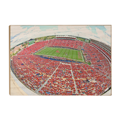 Ole Miss Rebels - Red Out - College Wall Art #Wood