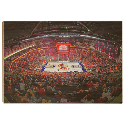 Ole Miss Rebels - The Pavilion Wide Angle - College Wall Art #Wood