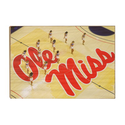 Ole Miss Rebels - Ole Miss Basketball Cheer - College Wall Art #Wood