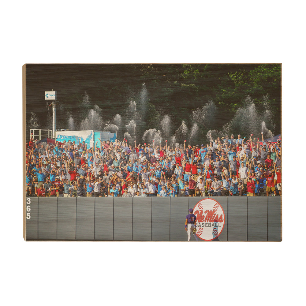 Ole Miss Rebels - Ole Miss Baseball Shower - College Wall Art #Canvas