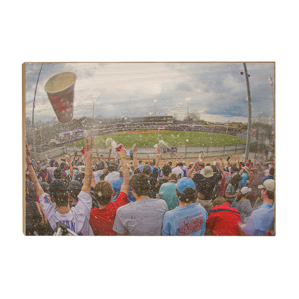 Ole Miss Rebels - Oxford Shower - College Wall Art #Canvas