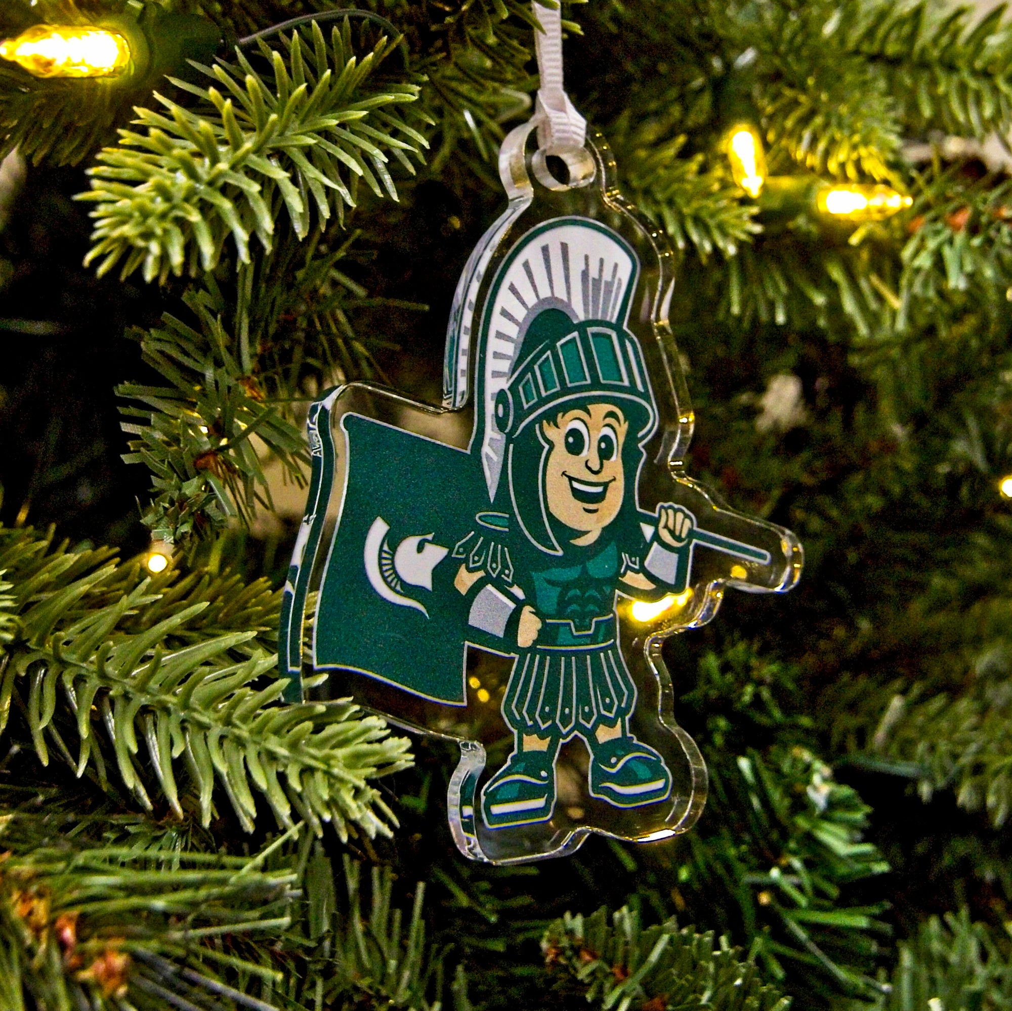 Michigan State Spartans - Sparty Youth Bag Tag & Ornament