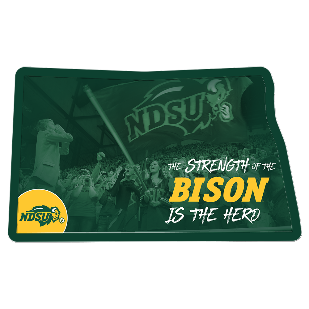 North Dakota State Bison - The Strength of the Bison is in the Herd Single Layer Dimensional