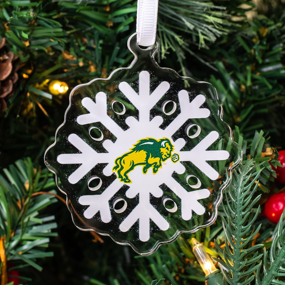 North Dakota State Bison - NDSU Snowflake Ornament