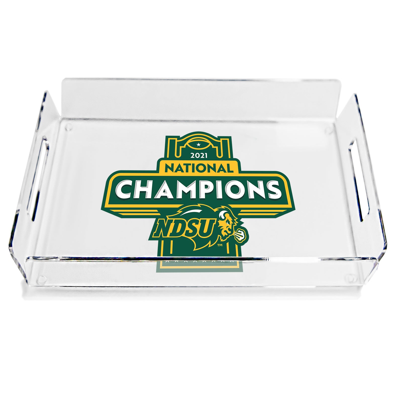 North Dakota State Bison - 2021 National Champions NDSU Decorative Serving Tray