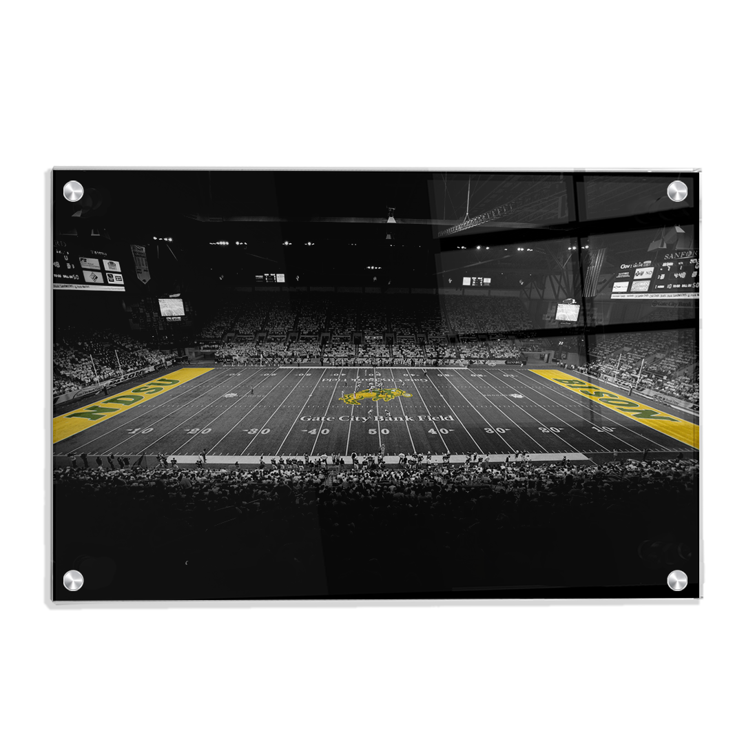 North Dakota State Bisons - Gate City Bank Field BWC - College wall Art #Canvas