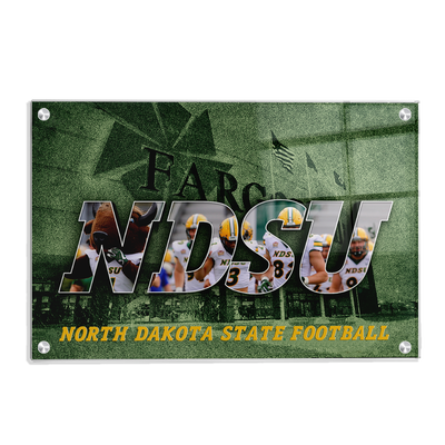 North Dakota State Bisons - NDSU Football - College Wall Art #Acrylic