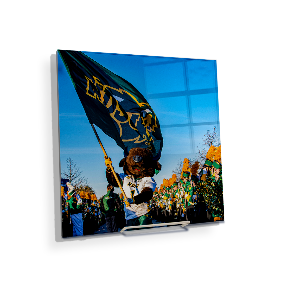 North Dakota State Bisons - Thundar Team Walk - College Wall Art #Canvas