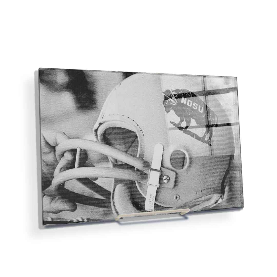 North Dakota State Bisons - Vintage 1960's NDSU Football Helmet - College Wall Art #Canvas