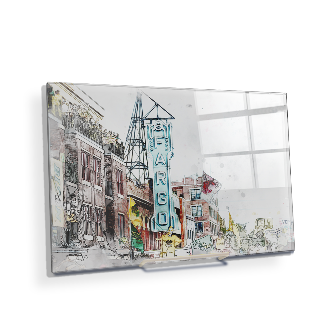 North Dakota State Bison - Game Day Watercolor