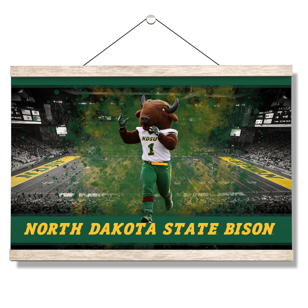 North Dakota State Bison - Thundar's North Dakota State Bison - College Wall Art #Canvas