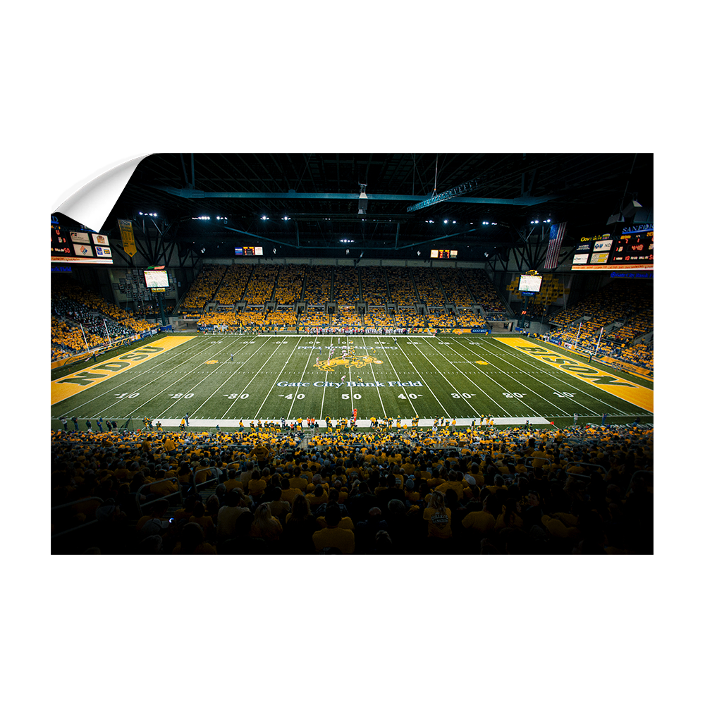 North Dakota State Bisons - Gate City Bank Field - College Wall Art #Canvas